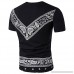 African Print T Shirt Men Donci 2019 Summer Popular Style Slim Fit Tops Round Neck Sports Casual Color Matching Short Tees Black B07NVNP11V